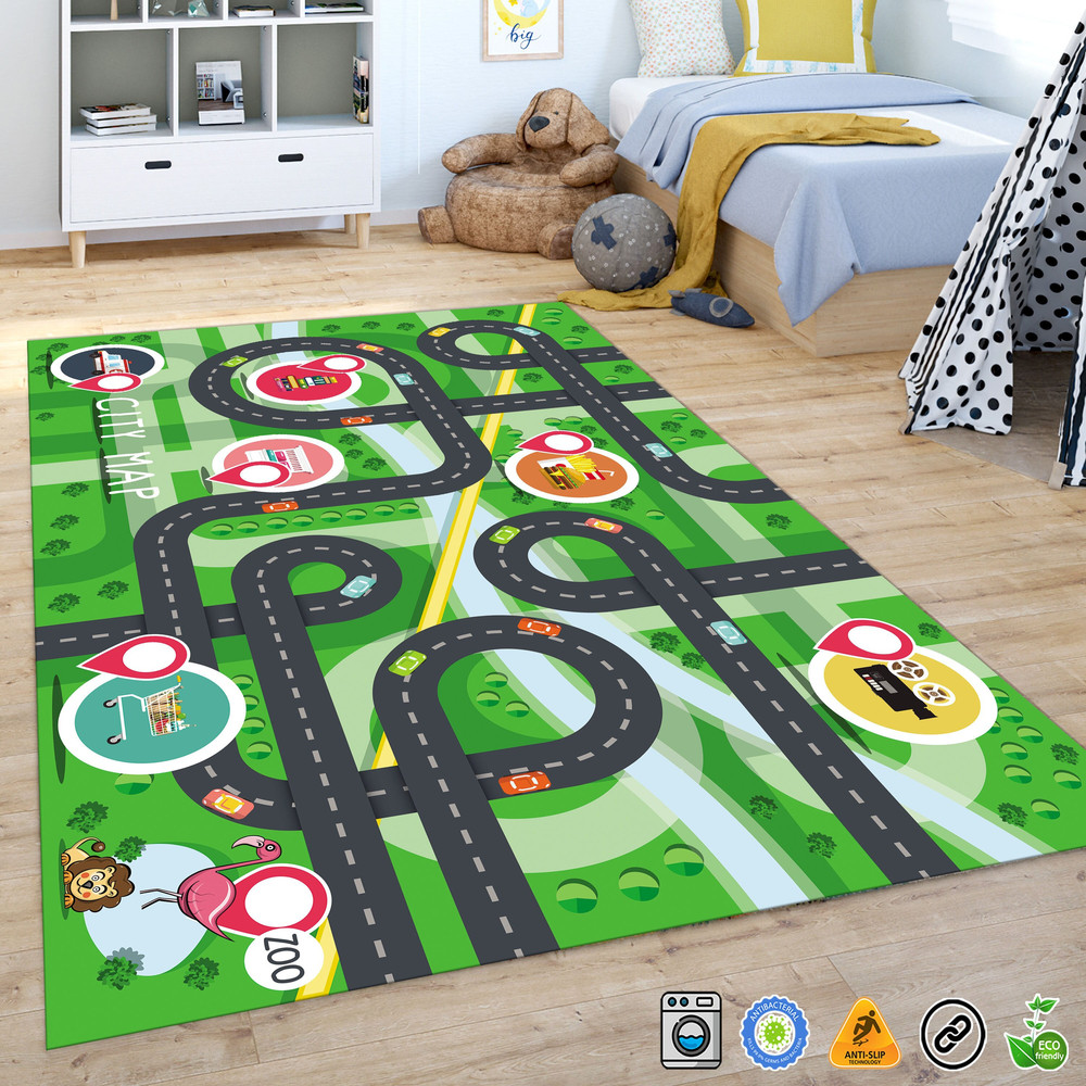 City Road Playground Ultra Soft Nursery Kids Rug , Pillow Case Gift, Children's carpet named, Nursery Decor, Play Rug, Metropolis Play Rug.jpg
