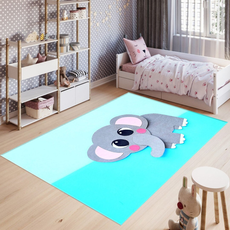 Cute Baby Elephant Rug • Baby Gift • Kids Gift • Baby Room Rug • Personalized Gifts For Kids • Personalized Rug.jpg