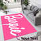 Dolly Font Rug Personalized Gift Living Room Rug Area Rug High Quality Non-Slip Pink Room Kids Room Decor.jpg