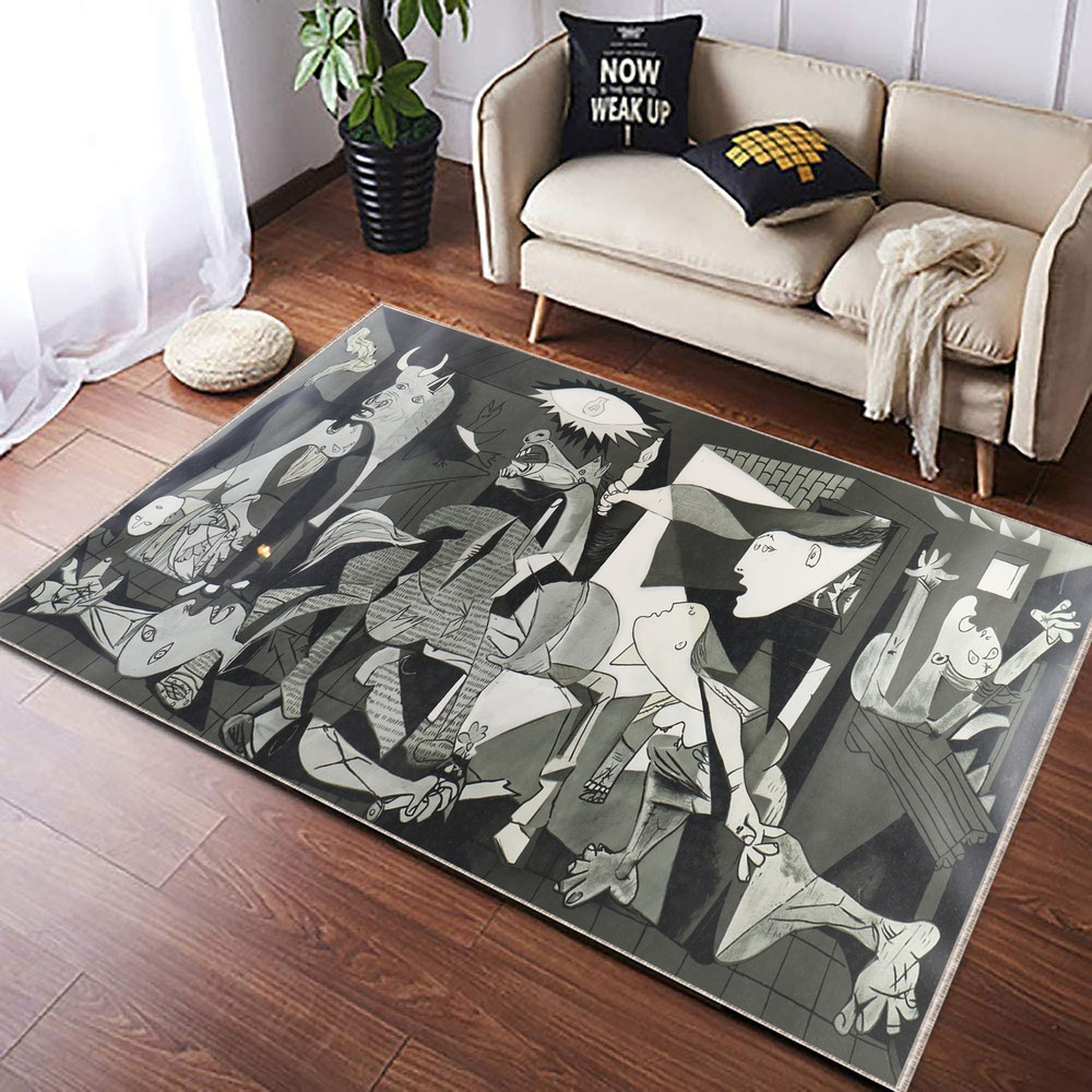 Picasso Guernica, Picasso Rug, Print Color Version Painting Rug, Coloroful Picasso Guernica Rug, Picasso Carpet, Picasso Decorative Wall Rug.jpg