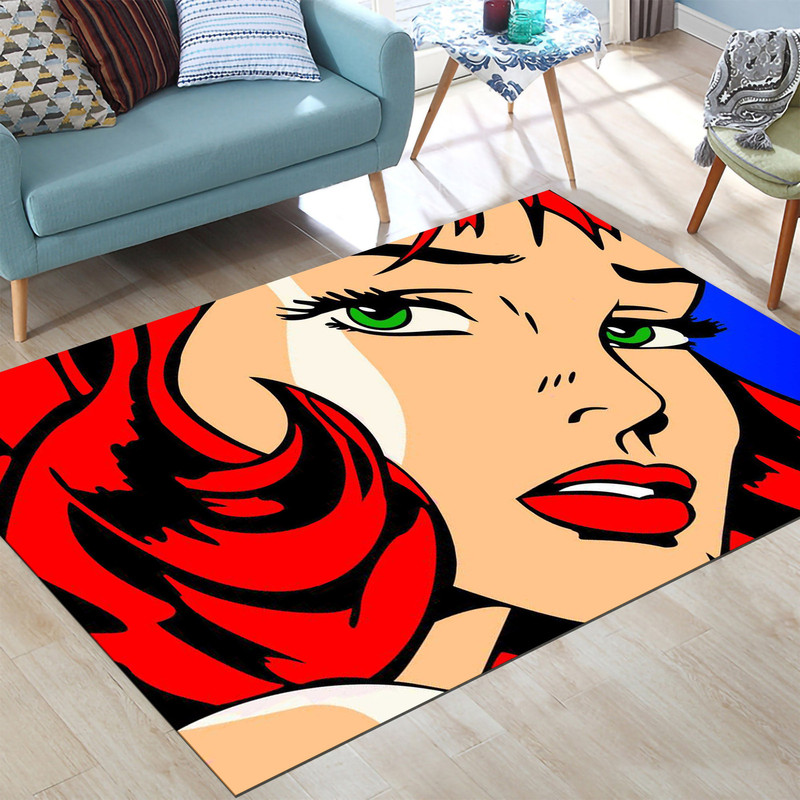 Pop Art Rug, Colourful Women Rug,Modern Art Rug,Home Decoration Rug, Housewarming Gift, Floor Rug, Area Rug, Iconic Rug, Colourful Rug.jpg