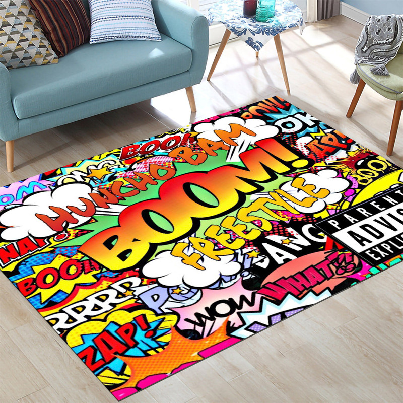 Pop Art Rug, Comic Graffiti Rug, Boom Art Rug,Modern Art Rug,Home Decoration Rug,Housewarming Gift, Floor Rug, Area Rug, Iconic Rug.jpg