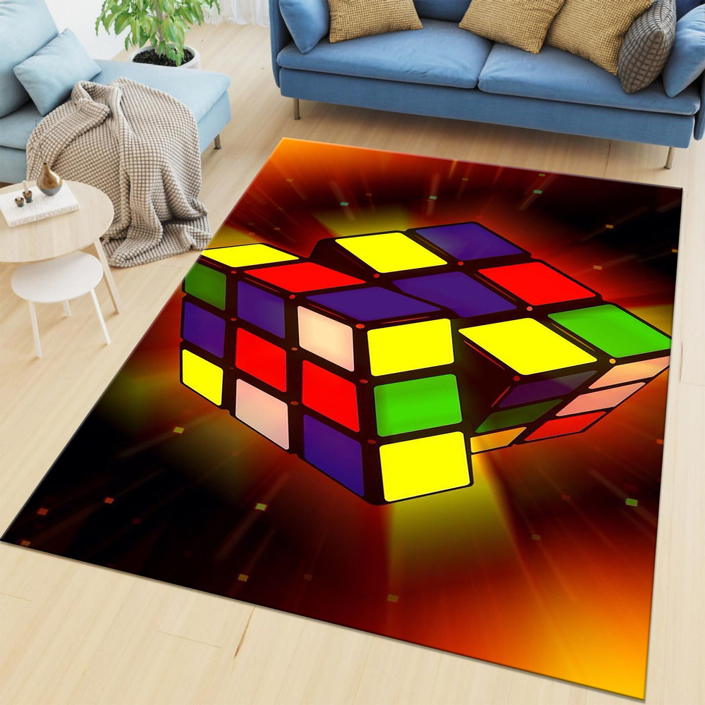 Rubik's Cube rug,Colourful Rug,,Modern Art Rug,Home Decoration Rug, Housewarming Gift, Floor Rug, Area Rug, Iconic Rug, Colourful Rug.jpg