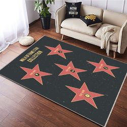 walk fame star, personalized holywood star rug, hollywood walk of fame custom various symbols doormat, hollywood custom