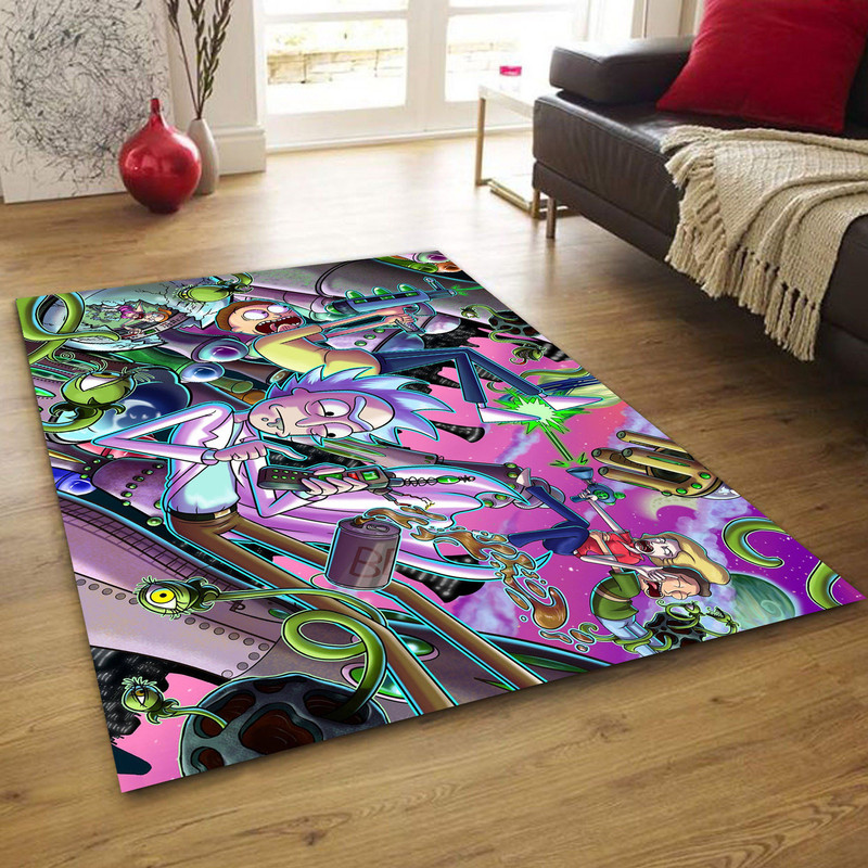 Rick And Morty Rug , Animation Rug, Cartoon Rug, Popular Rug, Home Decor Rug, Modern Rug, Gift Rug, Christmas Gift Rug, Area Rug, Custom Rug.jpg