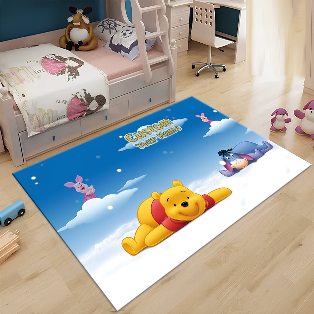 Winnie the Pooh Rug, Cute Rug, Cute Bear Rug, Cartoon Rug, Colorful Rug,Kids Room Rug,Nursery Decor,Bedroom Rug, Kids Decor,Custom Rug, Area.jpg