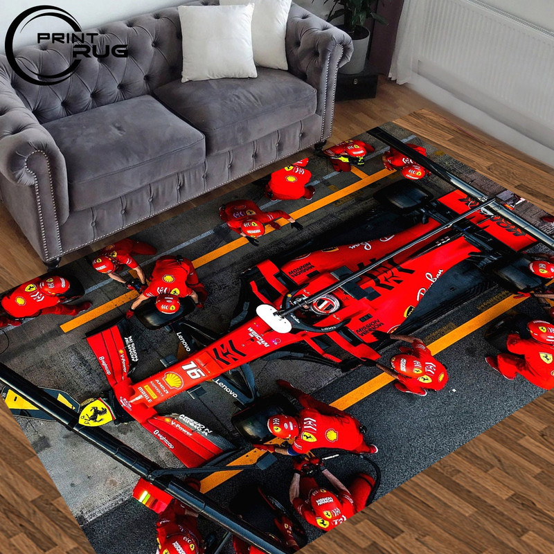Formula 1 Rug,Garage Rug,Formula One Rugs,Racing Car Rug,Race Rug,Garage Mat,Sports Car Rug,Red Car Rug,Gift For Formula Lovers,Rider Rug.jpg