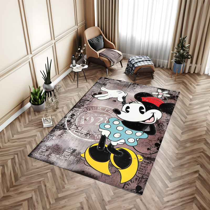 Mickey Mouse Rug, Cartoon Theme Rug, Kids Room Rug, Home Decor, Gift For Girls, Birthday Gift, Carpet For Childs Room, Personalized Gift.jpg
