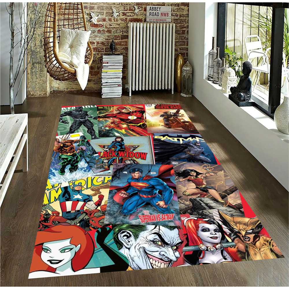 Spider Man,Super Heros Rug, Hulk,Iron Man, Kids Room Rug, Avengers Marvel Rug,Boys Room Rug,Superhero Carpet,Avengers Marvel Comic Book Rug.jpg
