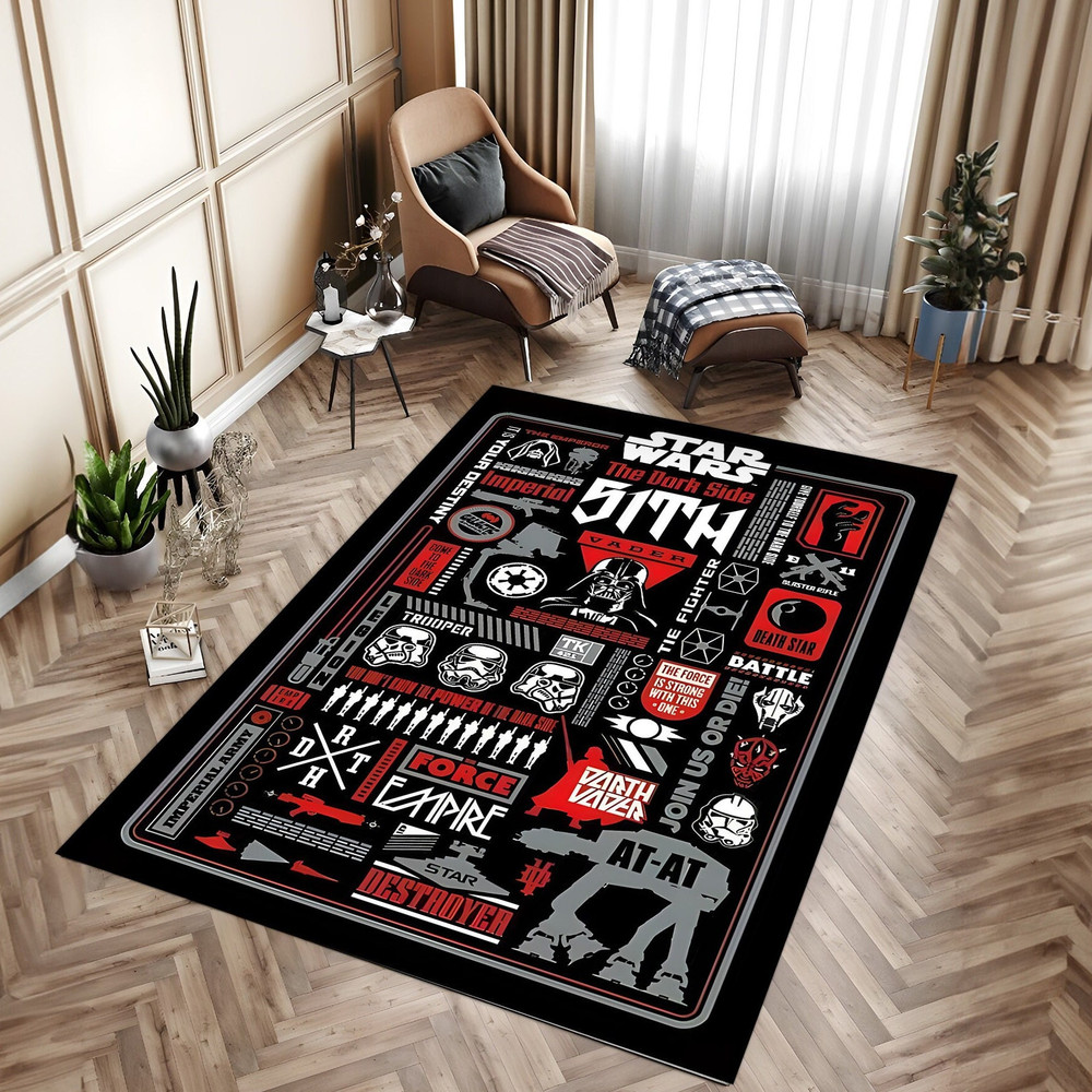 Starwars Rug, Star Wars Rug, Darth Vader Rug, Dark Side Rug, Trooper Rug, Kids Room Decor, For Children, Personalized Gift, Room Decor.jpg