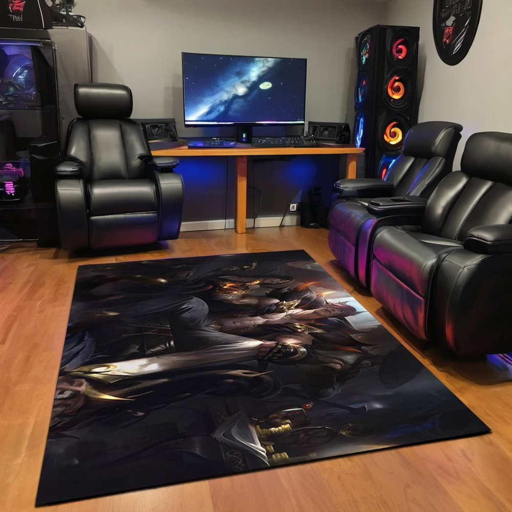 Sett Lol Fantastic Gamer Room Rug, League of Legends Game Character Sett Rug for Playroom, Gift for Gamer Room, Modern Rug.jpg