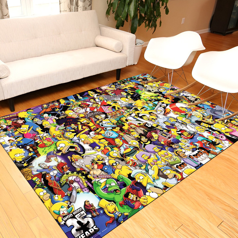 The Simpsons, 25th Anniversary Special Design, Animation Rug, Popular Rug, Modern Rug, Custom Rug, Adult Rug, Fantastic Rug.jpg
