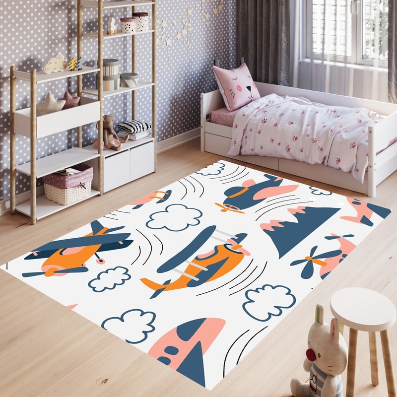Airplane Rug,Sky Rug, Space Rug, Cloud, Kids Room,Mountain Patterned,Custom Rug,Home Decor Rug,Modern Rug,Non slip Rug,Popular Rug,Area Rug.jpg