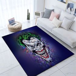 joker rug, famous characters, joker quote home decoration, joker face rug, home decor rug, custom rug, clown rug, joker