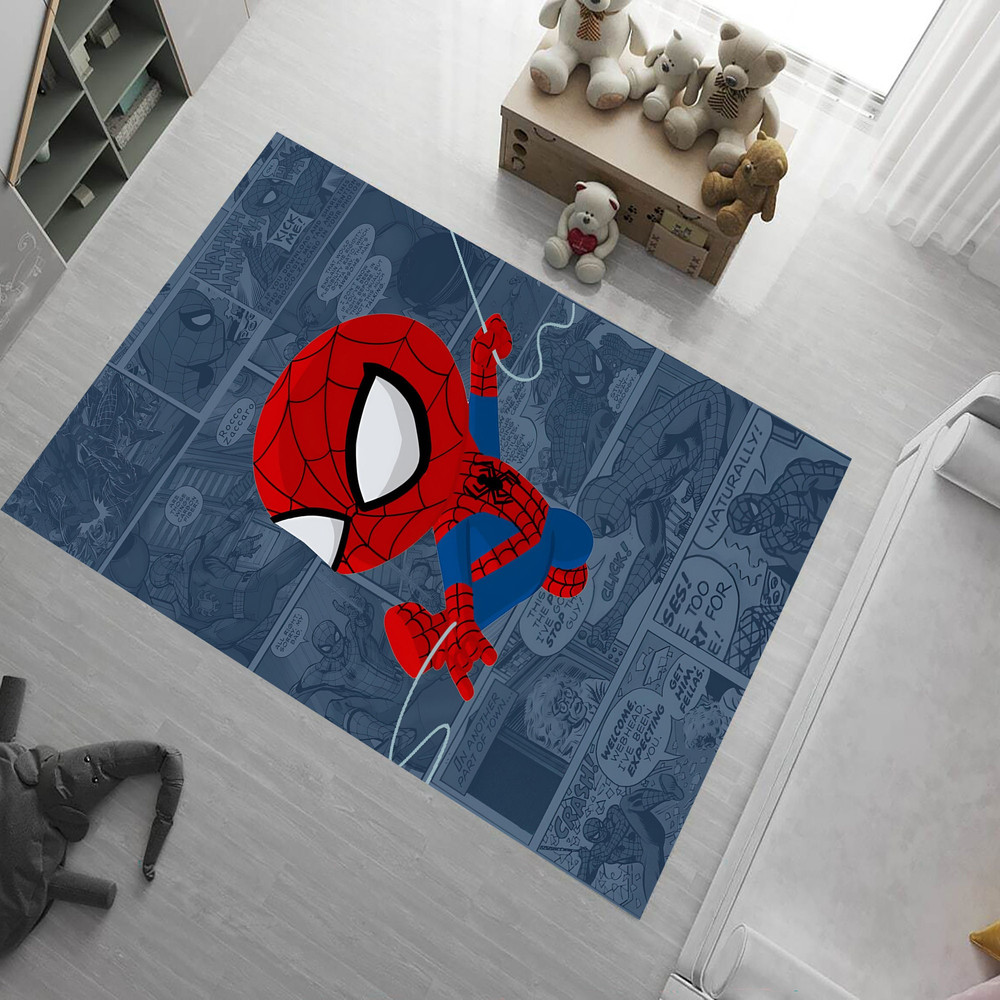 Spiderman Rug,Spiderman Pattern Rug,Baby Spiderman Rug,Rugs For Kids Room,Rugs,Play Mat,Game Room Rug,Gift For Son,Gift For Him,Area Rug,.jpg