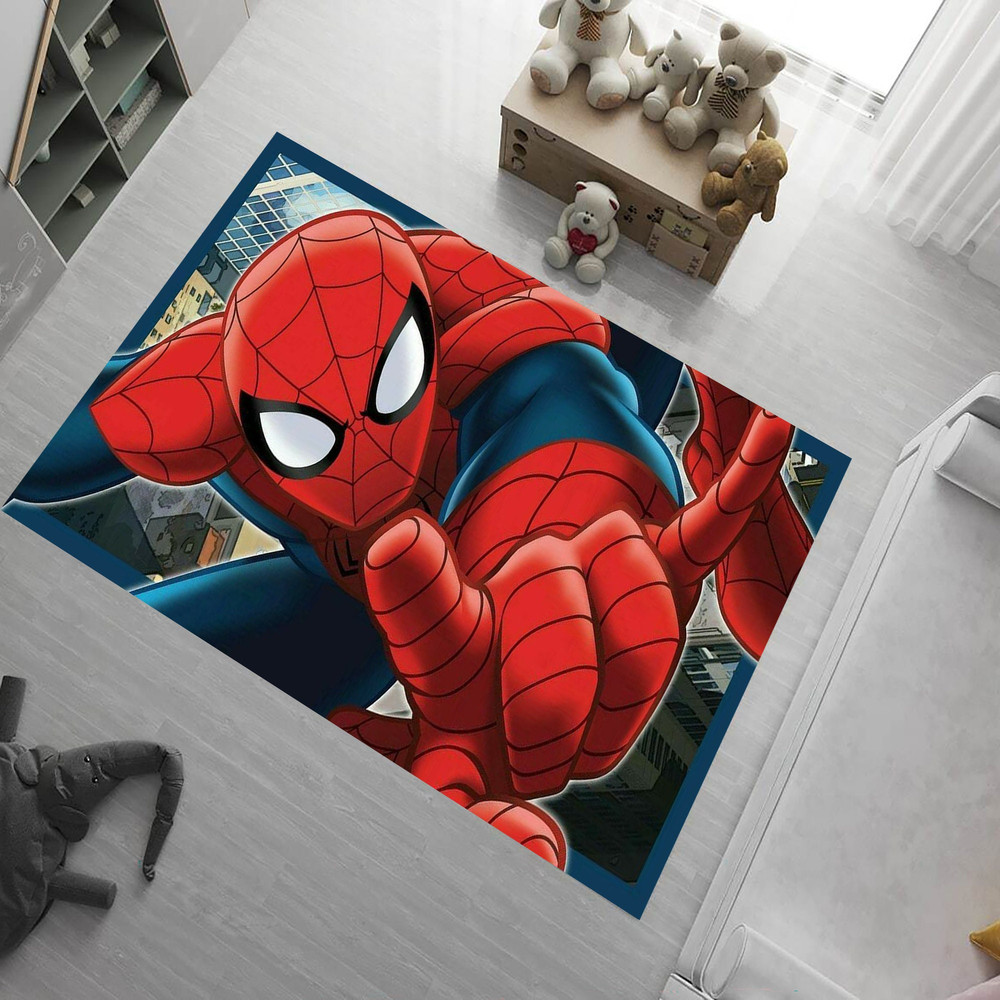 Spiderman Rug,Spiderman Pattern Rug,Kids Room Rug,Boys Rug,Red Rug,Soft Rug,Cartoon Rug,Area Rug,Aesthetic Rug,Childrens Rug,Boys Rug.jpg