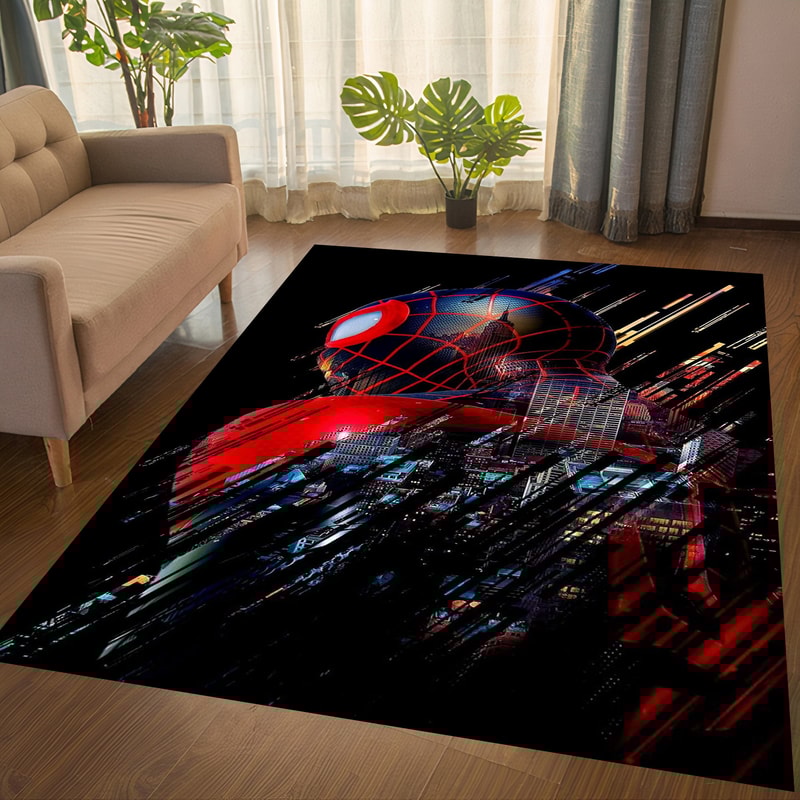 Spiderman Rug,Spiderman Pattern Rug,Spiderman Comic Rug,Spiderman Area Rug,Spider Web,Cool Character ,Cartoon Character Rug,Gift For Him.jpg