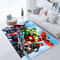 Super Hero Rug, Super Heroes, Kids Rug, Spiderman Rug, Ironman Rug, Hulk Rug, Superhero Area Rug, Long Rug, Captain America.jpg