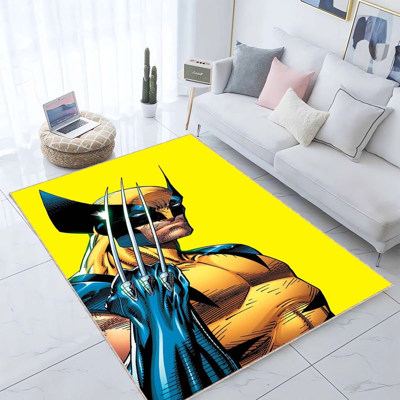 Wolverine, Comic Cartoon Books Cover, Books First Number, Fantastic Retro Rug, Movie Comic Cartoon Carpet.jpg