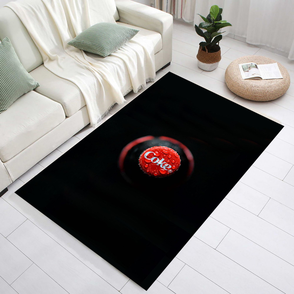 Coca Cola Rug,Drink Cap Rug,Cook Area Rug,Drink Rug,Cola Cap Pattern Rug,Living Room Rug,Kitchen Rug,Black Rug,Red Rug,.jpg
