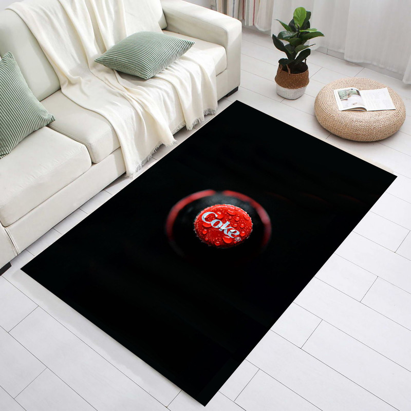 Coca Cola Rug,Drink Cap Rug,Cook Area Rug,Drink Rug,Cola Cap Pattern Rug,Living Room Rug,Kitchen Rug,Black Rug,Red Rug,.jpg