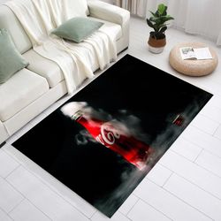 coca cola rug, drink rug, coca cola pattern rug, living room rug, black rug, kitchen rug, interesting rug, red rug, amaz