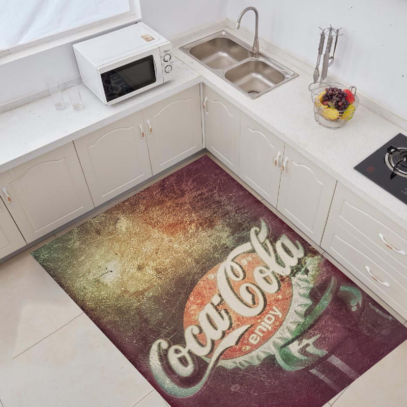 Coca Cola Rugs,Cola Written Rugs,Coke Rugs,,Coke Cap Rugs,Drink Pattern Rugs,Retro Rug,Nostalgic Rug,Rugs for Kitchen,Rugs for Living Room.jpg