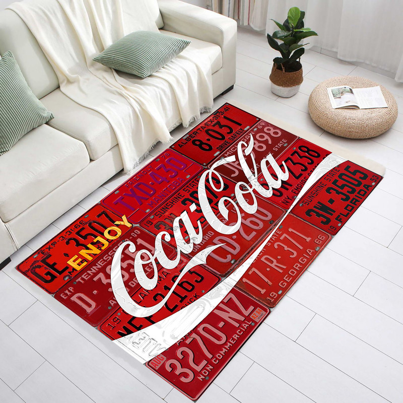 Coca Cola Rugs,Cola Written Rugs,Coke Rugs,Enjoy Written Rug,Drink Pattern Rugs,Red Rug,Retro Rug,Nostalgic Rug,Kitchen Rug,Mothers Day Gift.jpg