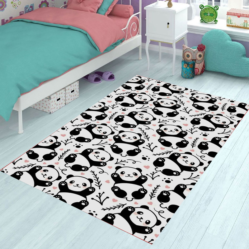 Cute Panda Pattern Rug,Sweet Panda,Kids Room Rug,Panda Pattern Rug,Funny Panda,Cute Panda,Baby Room Decor,Rugs For Kids,Gift For Birthday.jpg