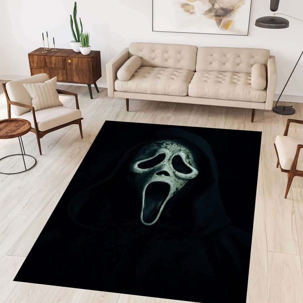 Ghost Pattern Rug,Scary Rug,Skull Pattern Rug,,Rugs For Living Room,Rug For Bedroom,Gift For Him,Horror Decor,Area Rug,Gift For Teens 1.jpg