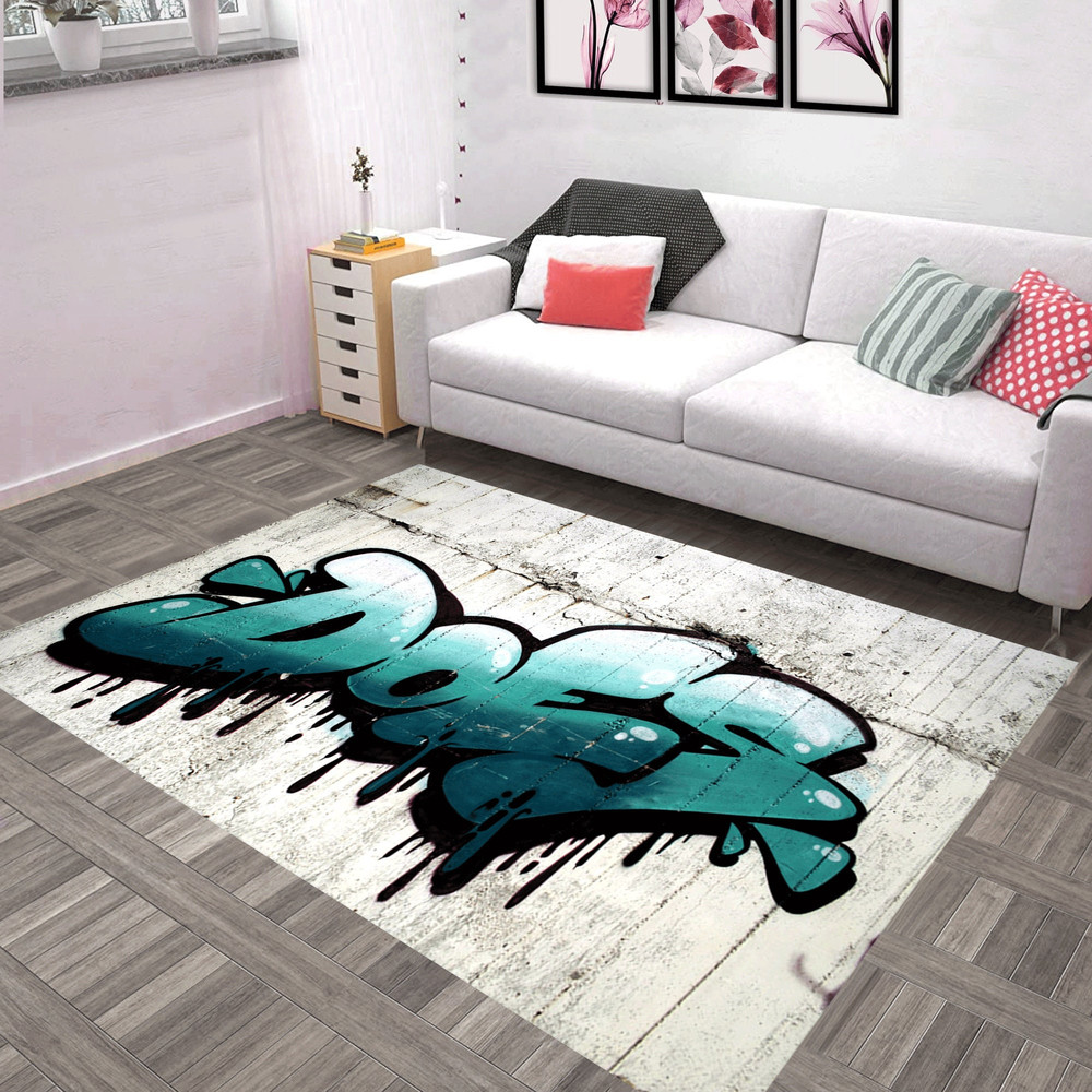 Graffiti Rug,Rectangular Version,Non-Slip Rug,graduation gift,Different Sizes, Modern Rug, Home Decoration,Rug,Themed Rug3.jpg