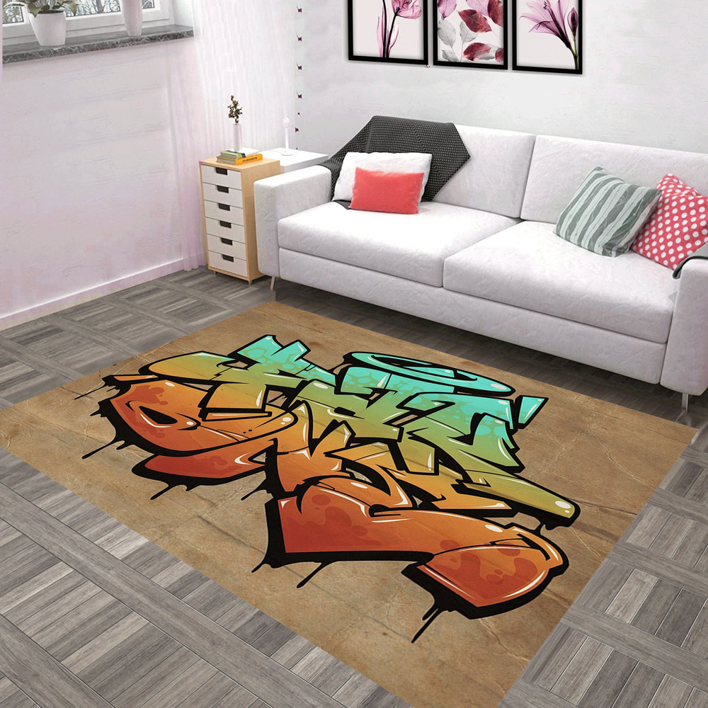 Graffiti Rug,Rectangular Version,Non-Slip Rug,graduation gift,Different Sizes, Modern Rug, Home Decoration,Rug,Themed Rug7.jpg