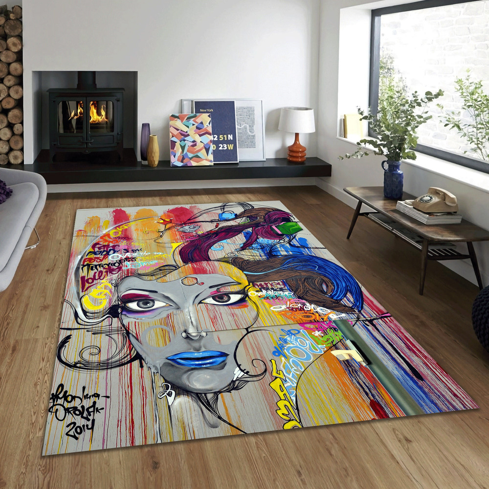 Graffiti Rug,Rectangular Version,Non-Slip Rug,graduation gift,Different Sizes, Modern Rug, Home Decoration,Rug,Themed Rug8.jpg