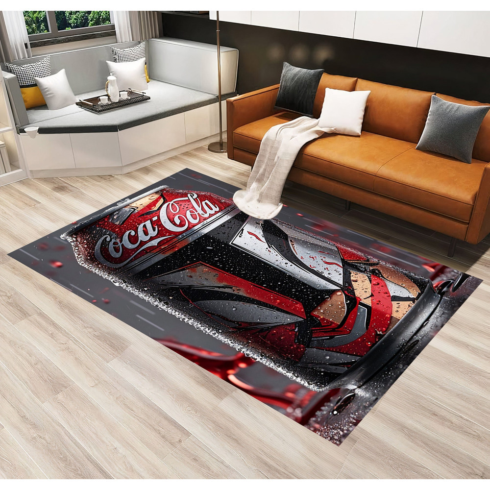 Ice Coke Rug,Coca Cola Pattern Rug,Cola Bottle,Coca Cola Rug,Coke Bottle Rug,Coke Rug,Rugs for Living Room,Kitchen Rug,Red Rug,Gift For Her.jpg
