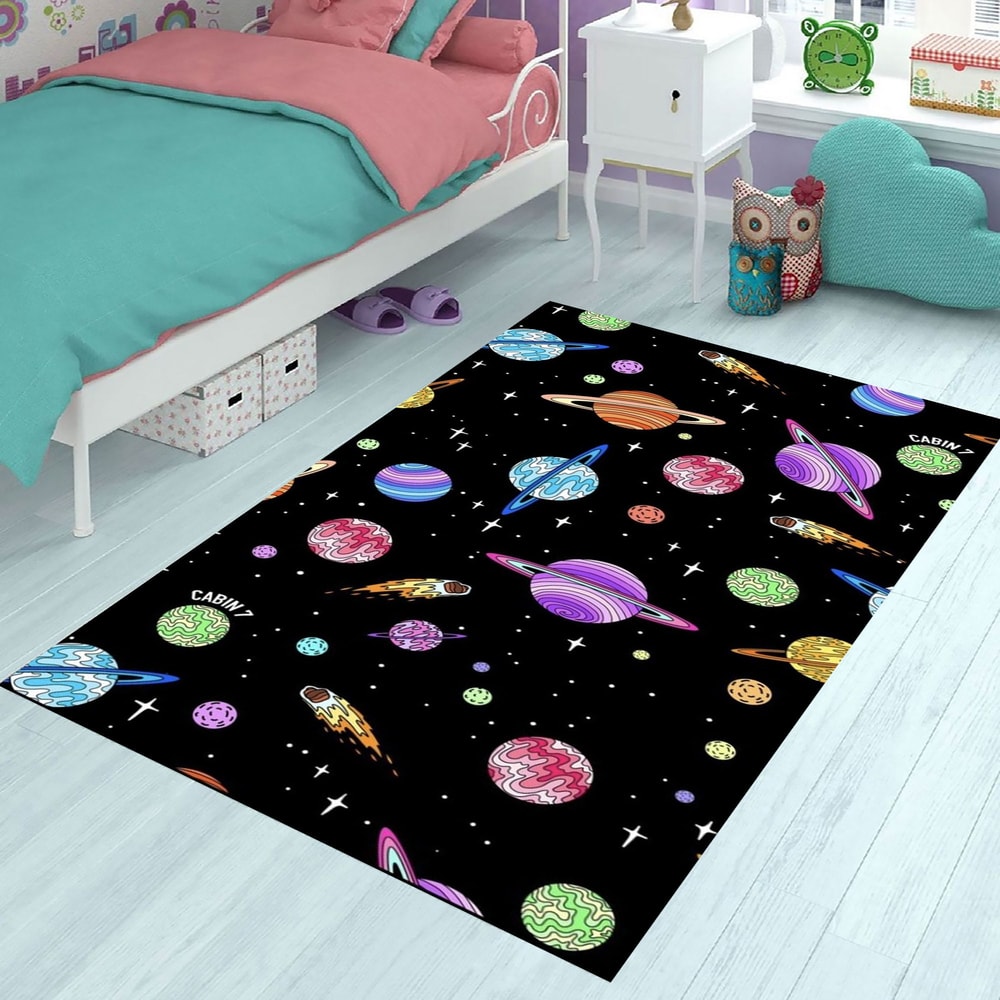 Space Pattern Rugs,Planets Pattern Rugs,Baby Room Rug,Edicutional Rug,Rugs For Living Room,Rugs For Bedroom,Kidsroom Rugs,Gift For Kids 1.jpg