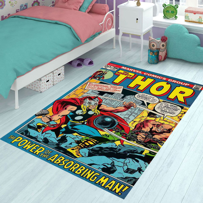 Thor Rug,Thunder God,Magazine Cover,Legendary Hero,Comic Book,Cartoon Cover Rug,Avengers Rug,Chield Rug,Venom Rug,Superhero Rug,Movie Rug.jpg
