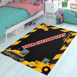 traffic pattern rug, car parking, kids room rug, traffic pattern rug, construction machinery, game room rug, boys room r