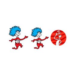 thing 1 thing 2 svg, trending svg, dr seuss svg, dr seuss 2024 svg, thing svg, cat in hat svg, catinthehat svg