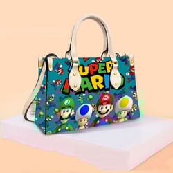 super mario leather bag, super mario handbag, horror movie characters bag