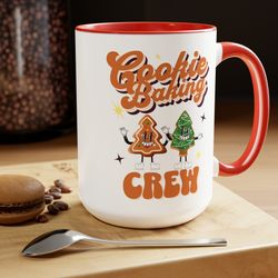 christmas cookie baking crew coffee mug, baking shirt, retro cookie baking
