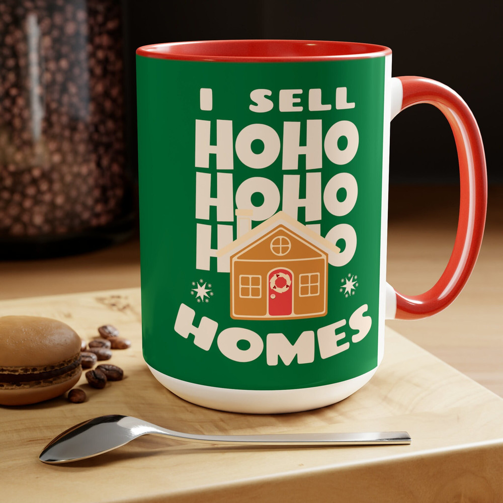 I Sell Ho Ho Homes Realtor Coffee Mug, Funny Real Estate Agent Mug, Realtor Christmas Gift, Funny Realtor Christmas, Realtor Coffee Mug Gift.jpg
