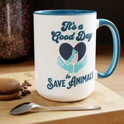 its a good day to save animals coffee mug, vet tech mug gift, animal rescue mug
