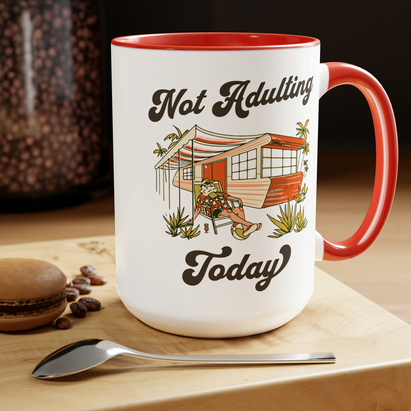 Not Adulting Today Funny Coffee Mug, Funny Adult Coffee Mug, Humor Adulting Today Coffee Lover, Funny Adulting Sarcasm, Funny Christmas Gift.jpg