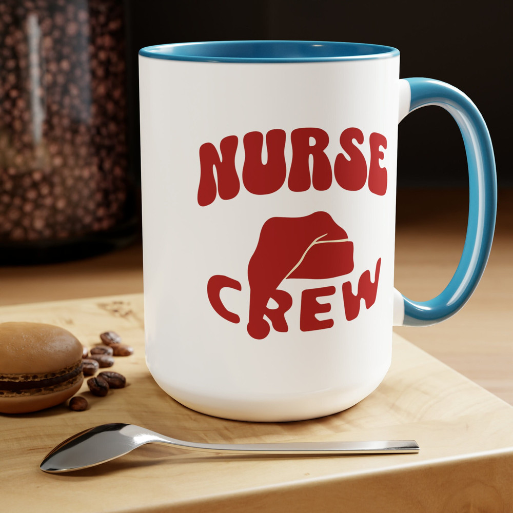 Nurse Crew Christmas Large 15oz Coffee Mugs, Nurse Team Mugs, Nurse Crew Mug, Hospital Clinic School Nurse, Gift for Nurses, Nurse Group.jpg