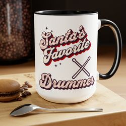 santas favorite camper christmas coffee mug, retro camper christmas coffee mug, adventure lover