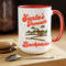 Santas Favorite Backpacker Retro Christmas Coffee Mug, Travelers Christmas Mug, Trekking Mountaineer Hiking Coffee Mug, Christmas Mug Gift.jpg