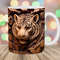 3D Carved Wood Tiger Mug Wrap, 11oz And 15oz Mug Template, Mug Sublimation Design, Mug Wrap Template, Instant Digital Download PNG.jpg