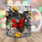 3D Crack In A Wall Red Butterfly Mug Wrap, 11oz & 15oz Mug Template, Mug Sublimation Design, Mug Wrap Template, Instant Digital Download PNG.jpg