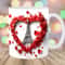 3D Eiffel Tower Mug Wrap, 11oz And 15oz Mug Template, Mug Sublimation Design, Heart Mug Wrap Template, Instant Digital Download PNG.jpg