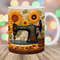 3D Embroidered Sewing Machine Mug Wrap, 11oz & 15oz Mug Template, Mug Sublimation Design, Flower Mug Template, Instant Digital Download PNG.jpg